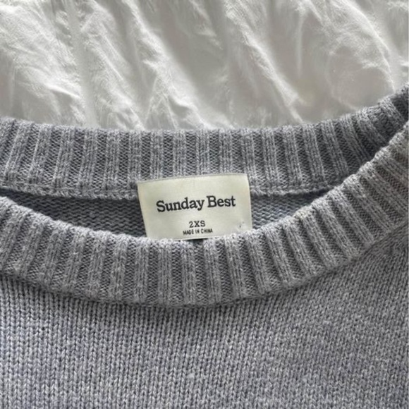 Aritzia Sunday Best Grey Sweater - Picture 2 of 2